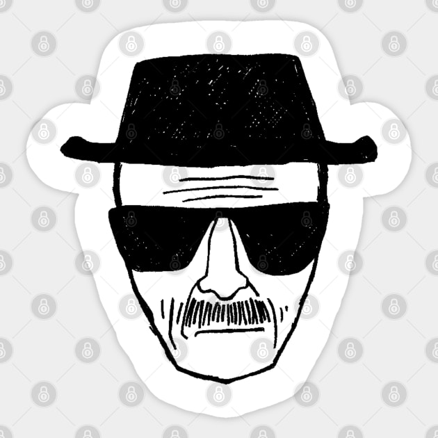 Heisenberg Sticker by HipHopTees